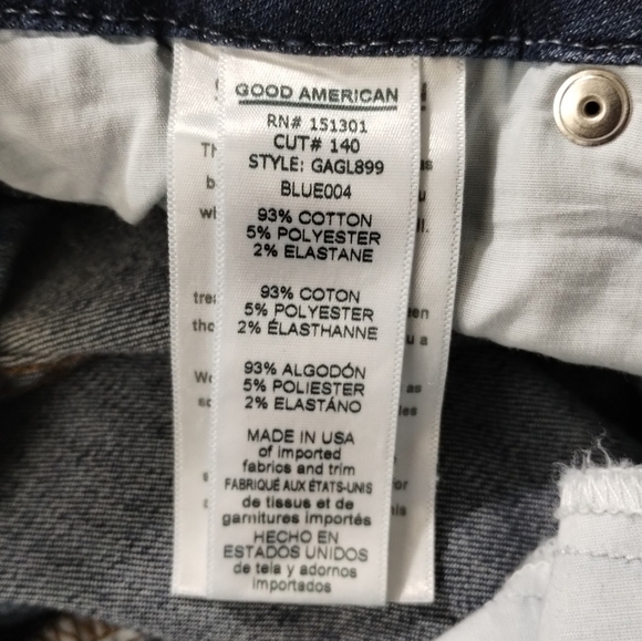 Good American Good Legs High Rise Skinny Jeans in Blue004 size 20 plus - Picture 5 of 6